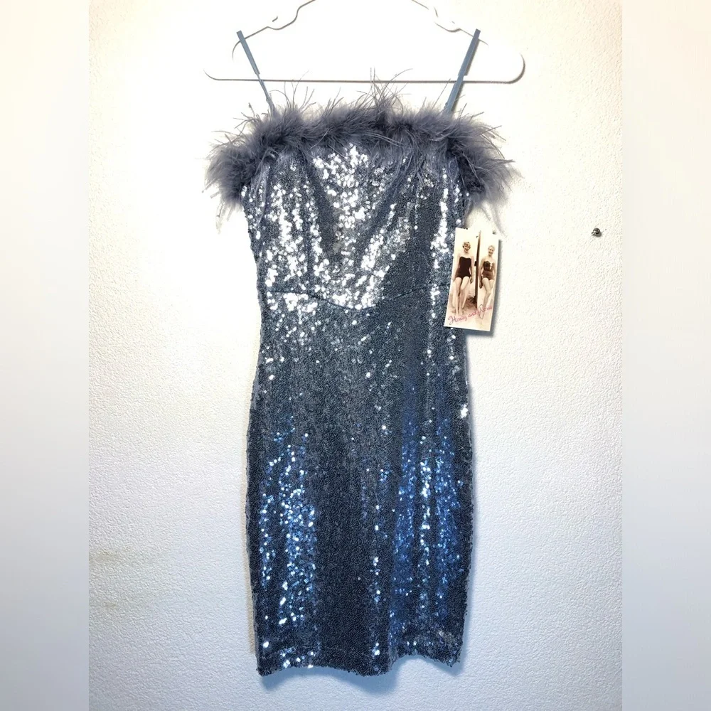 Honey and Rosie Ice blue women's dress size S